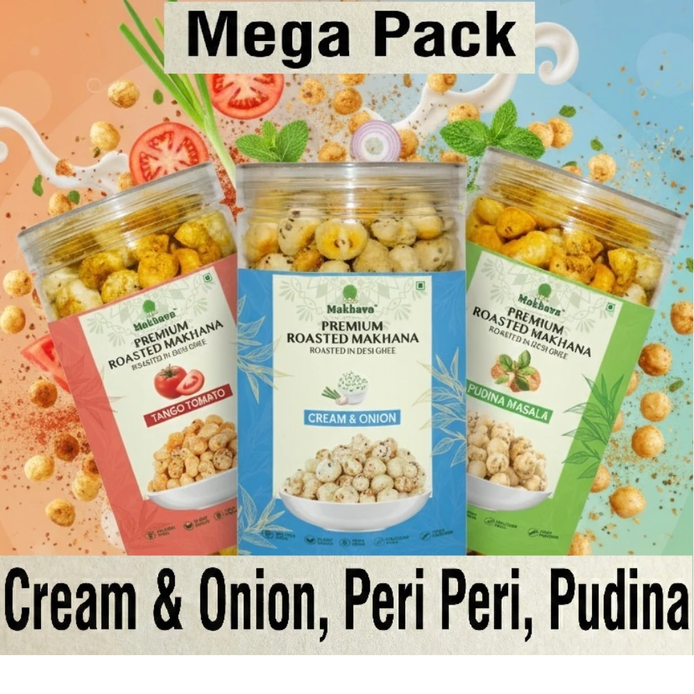 Makhana Combo Pack of 3 × 80 gm