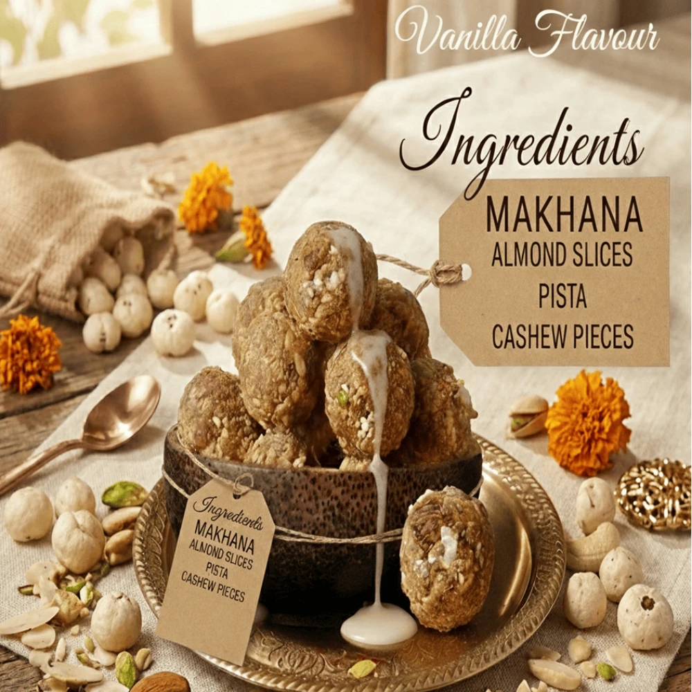 Royal Makhana Laddu Vanilla Chocolate Flavour 200 gm