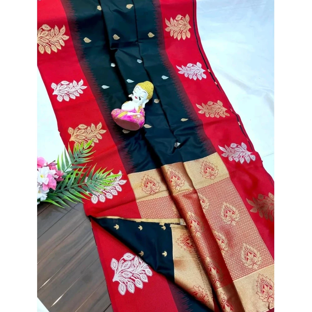 Kanjivaram Silk Saree (Black)