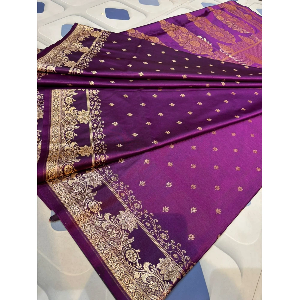 Pure cotton Jamdani Saree (Sky Blue)