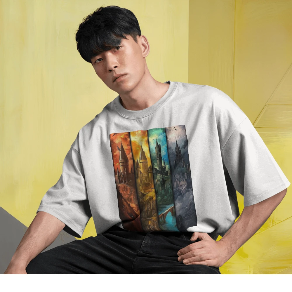 Oversized T-shirt in White Shade