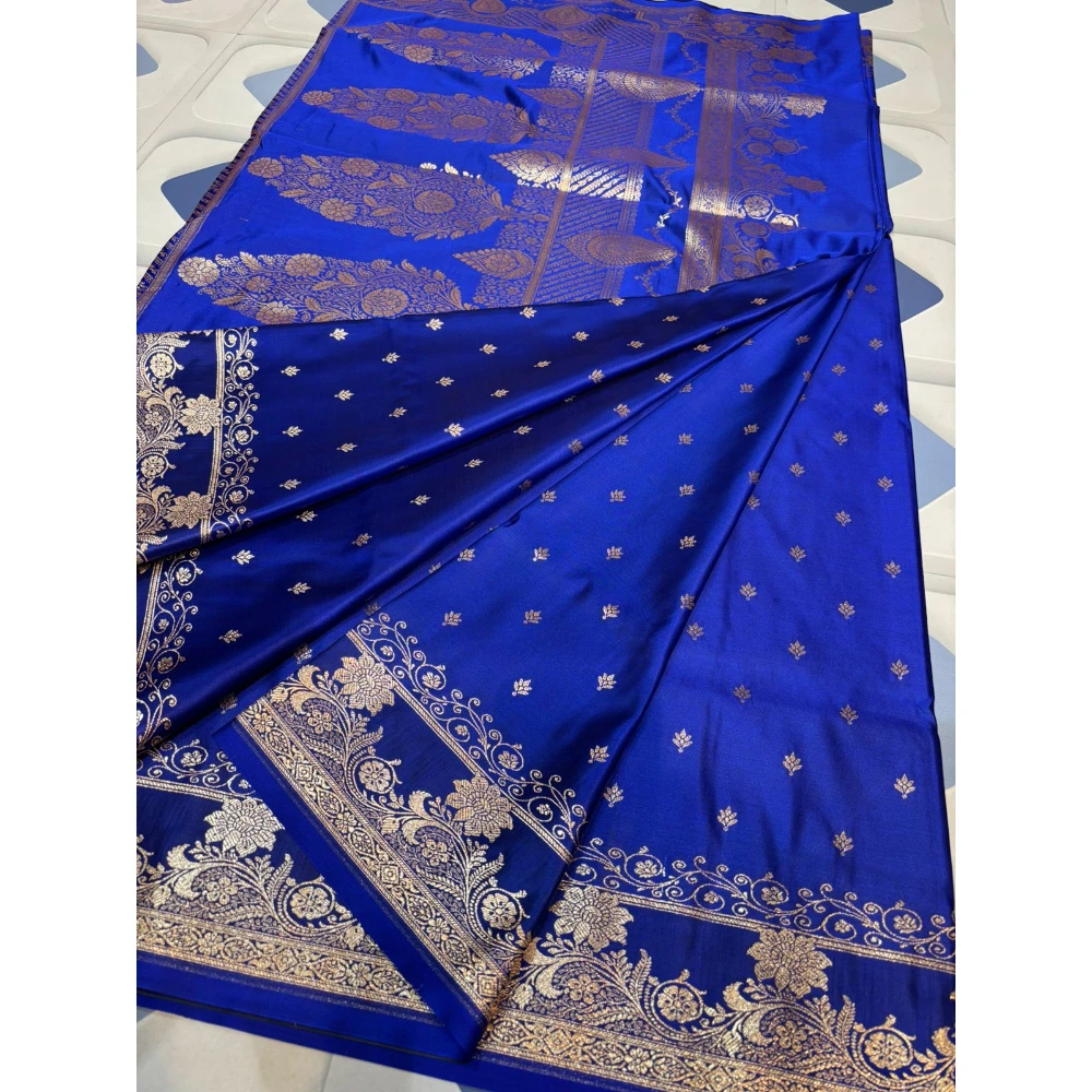 Pure cotton Jamdani Saree (Sky Blue)