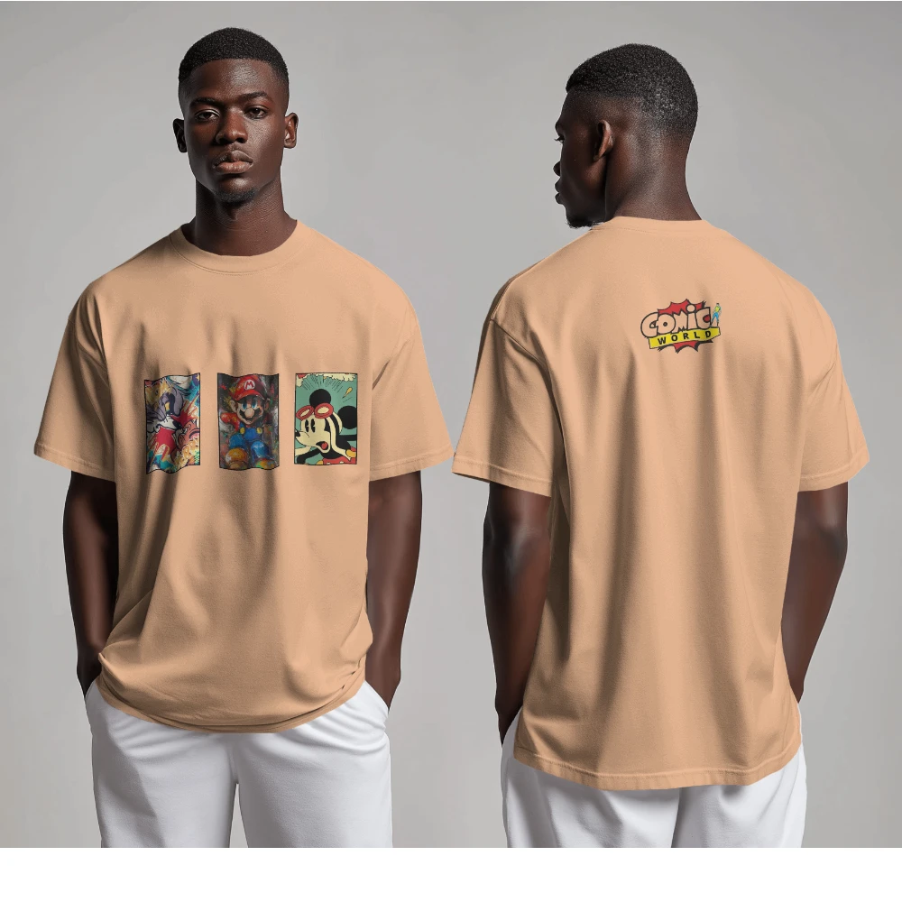 Oversized T-shirt in Apricot Shade (S)