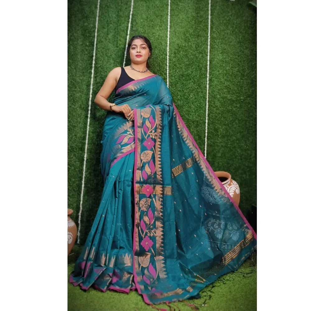 Tissue Kanjivaram Silk (Black)