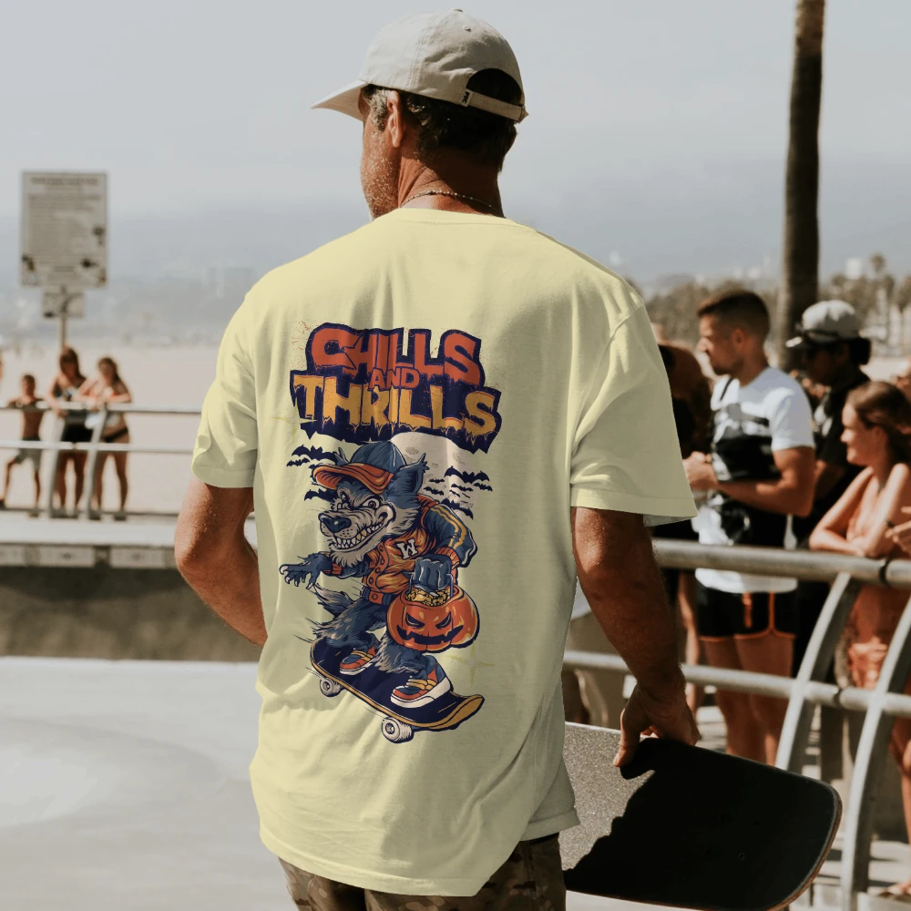 Oversized T-shirt in Beige Shade